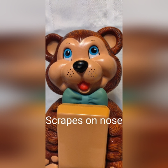 Vintage Teddy Bear Phone telephone PUSH BUTTON 80s Carlton HONG KONG - Picture 9 of 10